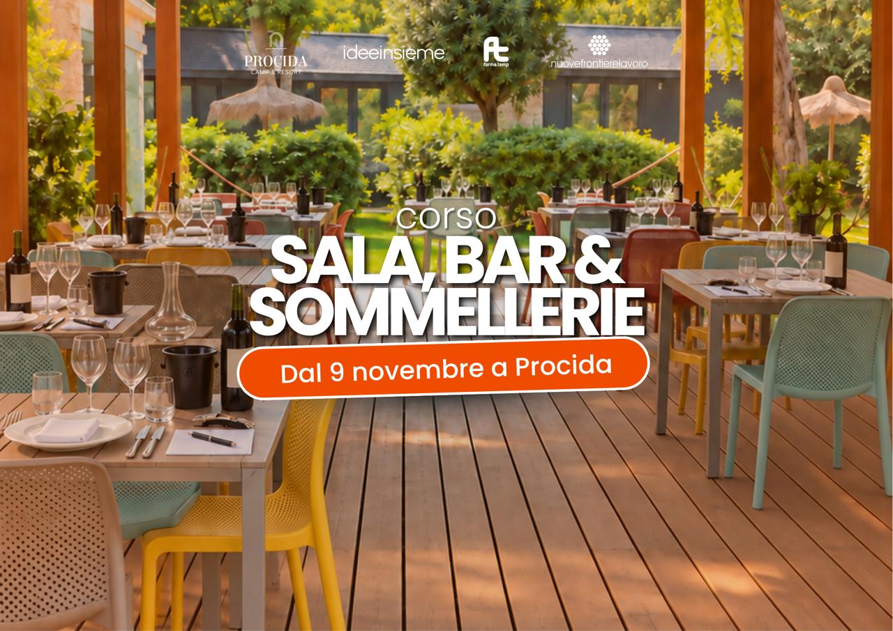 Corso addetto sala, sommellerie e bar - in presenza e gratuito